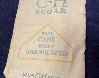 Sugar Bag Sack. Details about   Vintage U and I 10 lb 