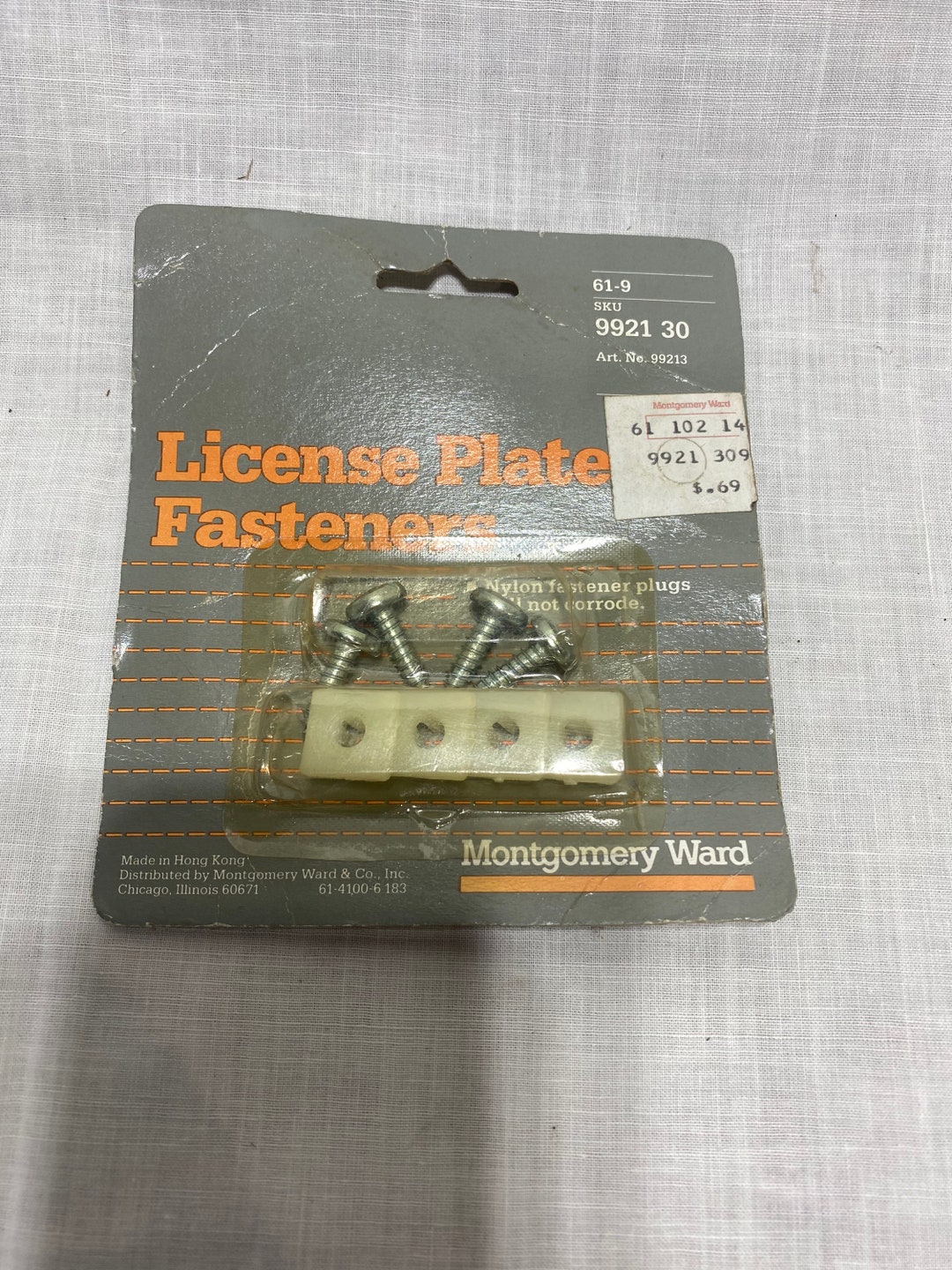 Vintage License Plate Clips and Screws NEW IN PACKAGE Etsy