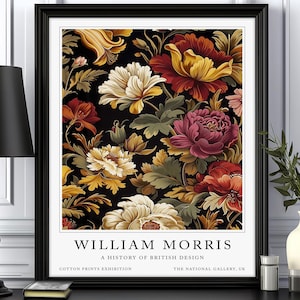 William Morris Print, Botanical Prints, Flowers Print wall art, William Morris Flowers, Floral Print, Flower wall art, William Morris Gift