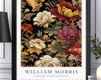 William Morris Print, Botanical Prints, Flowers Print wall art, William Morris Flowers, Floral Print, Flower wall art, William Morris Gift