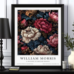 William Morris Print, Botanical Prints, Flowers Print wall art, William Morris Flowers, Floral Print, Flower wall art, William Morris Gift