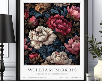 William Morris Print, Botanical Prints, Flowers Print wall art, William Morris Flowers, Floral Print, Flower wall art, William Morris Gift
