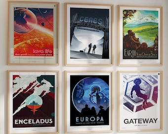 Nasa Space Posters, Planet Posters, Nasa Prints, Outer Space Art, Space Travel, Space Tourism, Space gift idea. Astronomy Gift, Nasa Prints