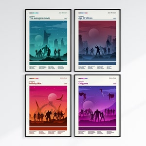 The Avengers Posters, The Avengers Trilogy, Minimal Movie Poster, Avengers Endgame, Avengers, Avengers Infinity Wars, Avengers Age of Ultron
