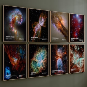 James Webb Weltraumteleskop Poster Druck, Hubble Poster, Weltraum Plakat, Astronomie Geschenkidee, Weltraum Wandkunst, Nasa Poster, Astronomie Geschenkidee