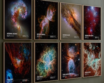 James Webb Space Telescope Poster Print, Hubble Posters, Space poster, Astronomy Gift idea, Space Wall Art, Nasa Poster, Astronomy Gift Idea