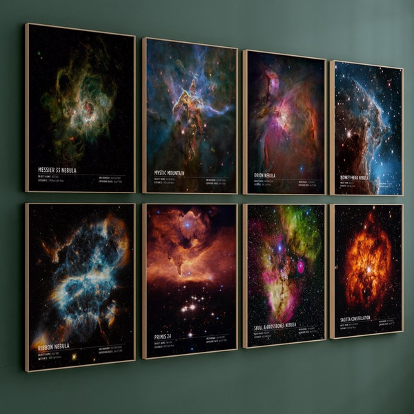 Affiches du télescope spatial James Webb, décoration murale, impression spatiale, système solaire, science, NASA, JWST, art de James Webb, affiche d'astronomie,