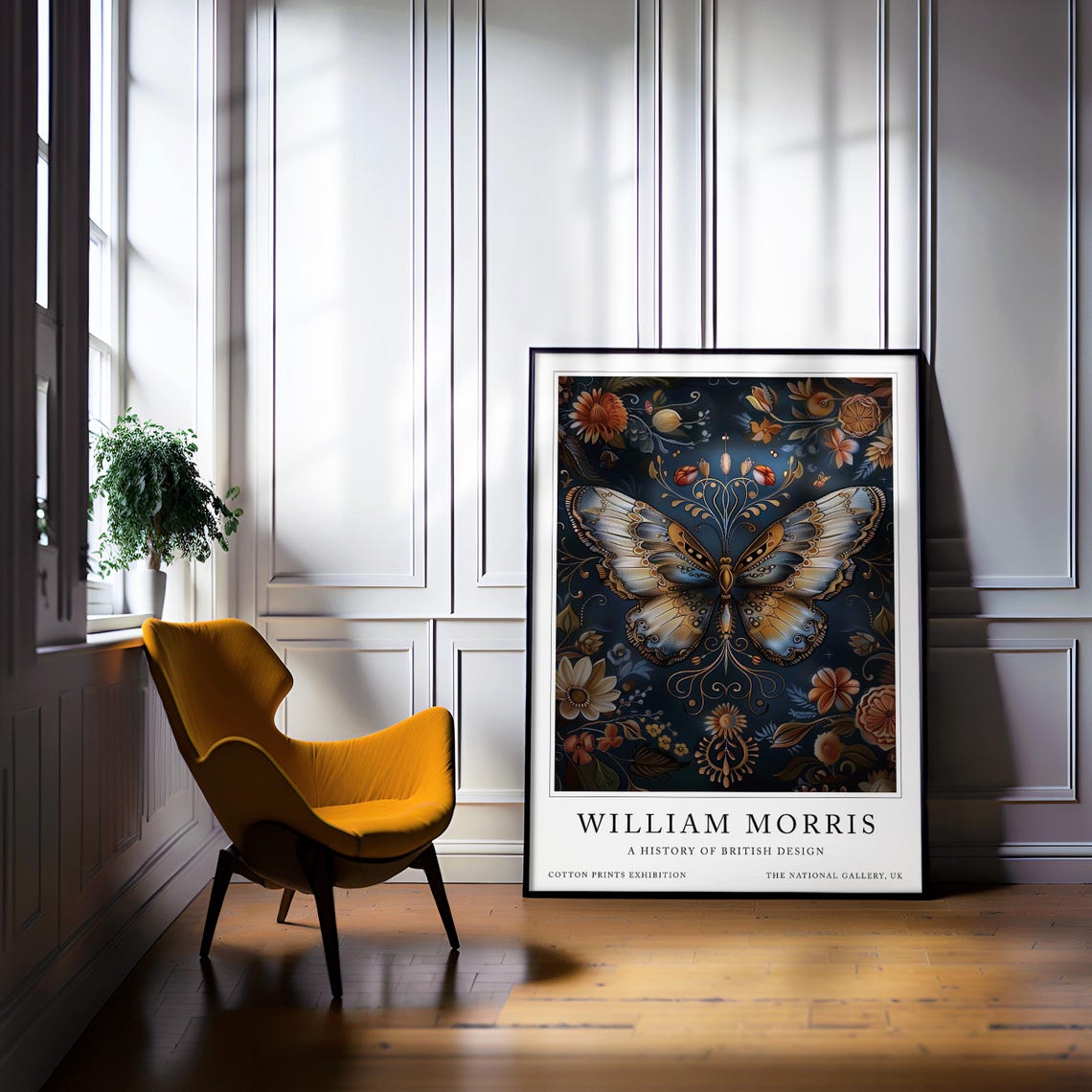 Morris Butterfly Prints, William Morris Print, Vintage Butterfly Art ...