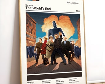 The Worlds End Poster, Nick Frost, Simon Pegg, Edgar Wright