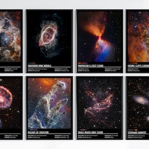 James Webb Weltraumteleskop Poster Drucke, Wand-Dekor, Weltraum Druck, Solar Sysytem, Wissenschaft, NASA, JWST, James Webb Art, Astronomie Plakat,