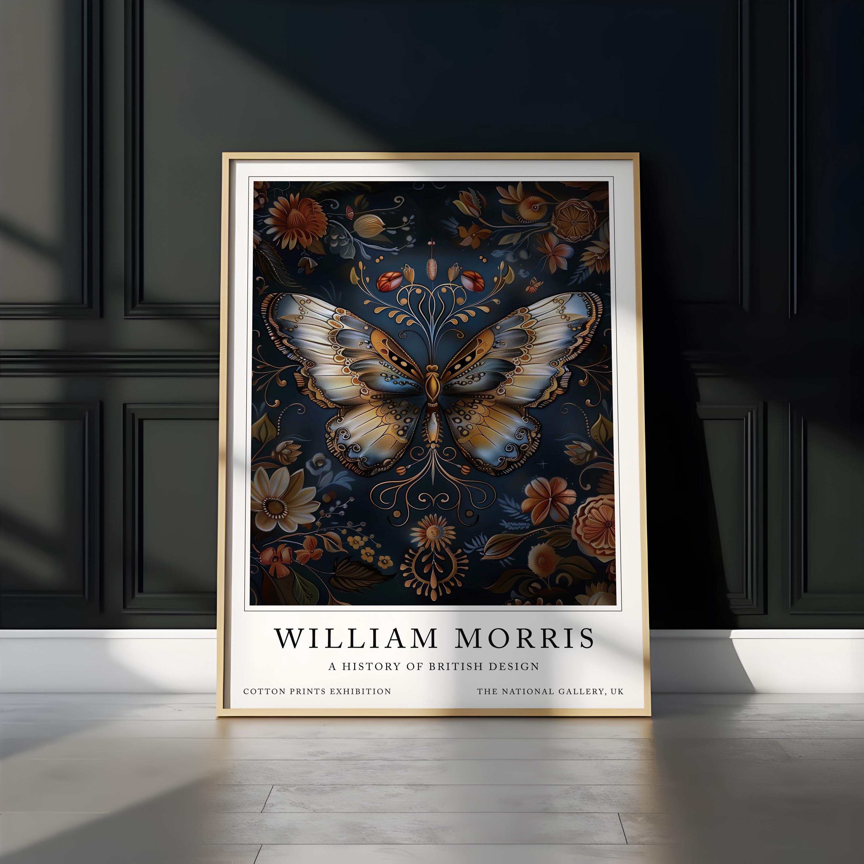 Morris Butterfly Prints, William Morris Print, Vintage Butterfly Art ...