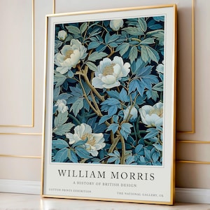 William Morris Print, Botanical Prints, Flowers Print wall art, William Morris Flowers, Floral Print, Flower wall art, William Morris Gift