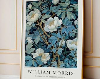 William Morris Print, Botanical Prints, Flowers Print wall art, William Morris Flowers, Floral Print, Flower wall art, William Morris Gift