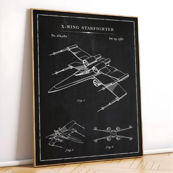 Star Wars Blueprints, Star Wars Poster, Star Wars Schematics