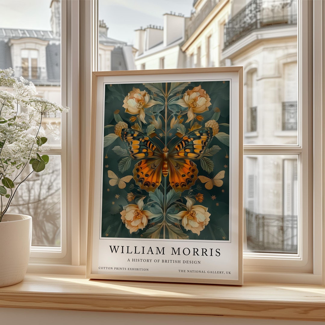 Butterfly Prints, William Morris Print, Vintage Butterfly Art ...