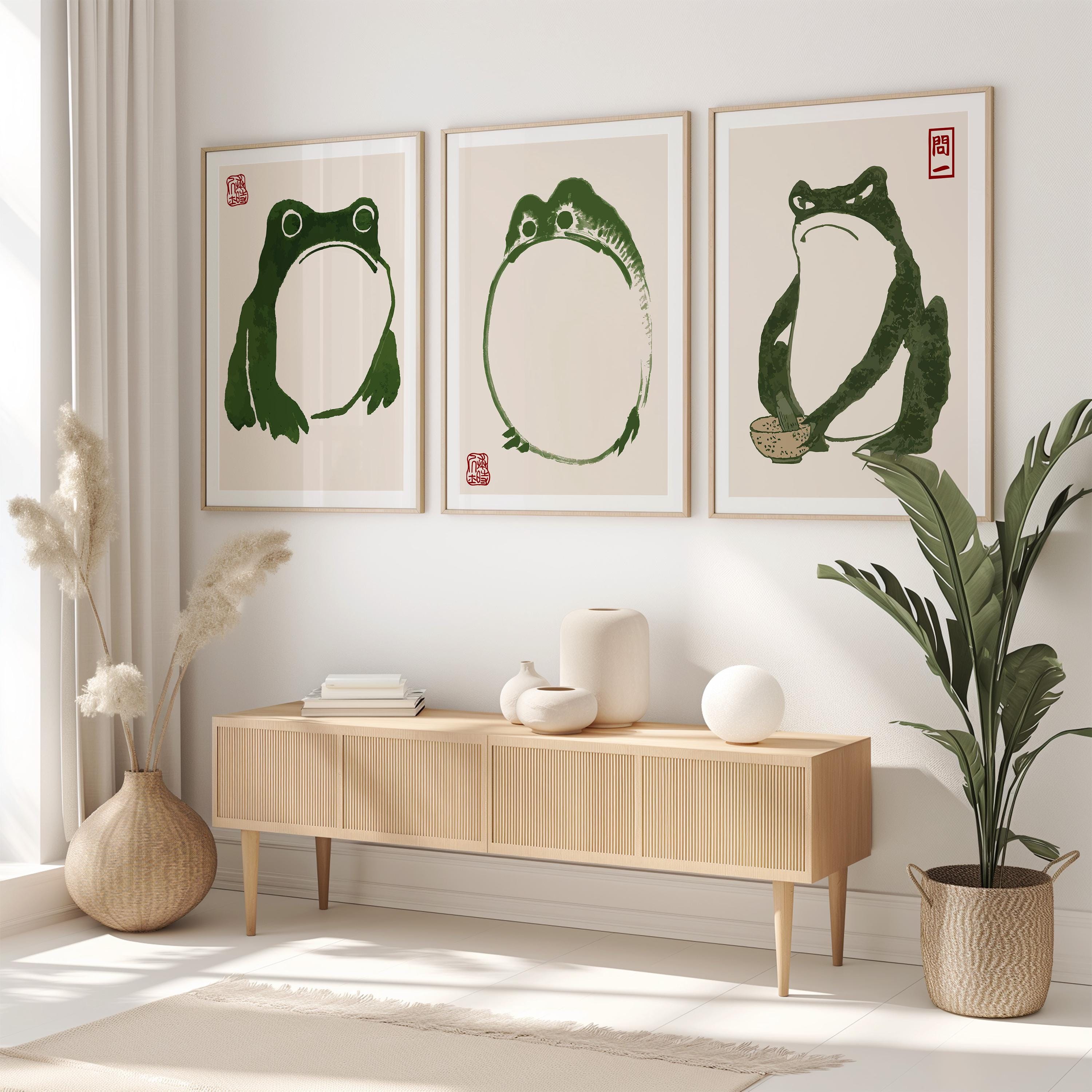 Japanese Frog Prints, Hoji Frogs, Matsumoto Hoji Prints, Japanese ...