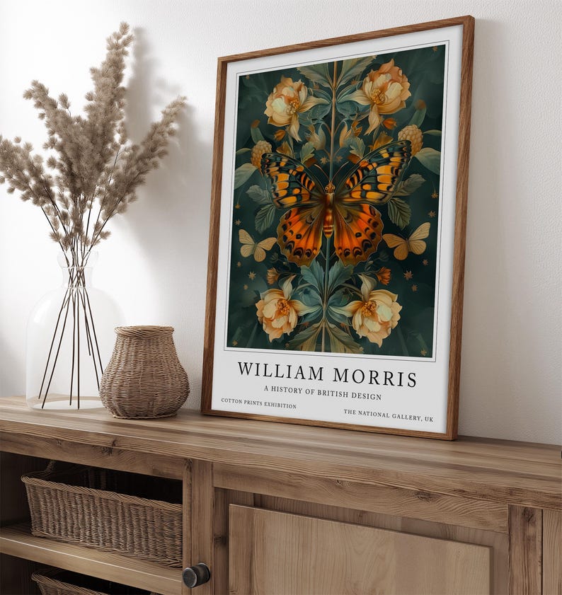 Butterfly Prints, William Morris Print, Vintage Butterfly Art ...