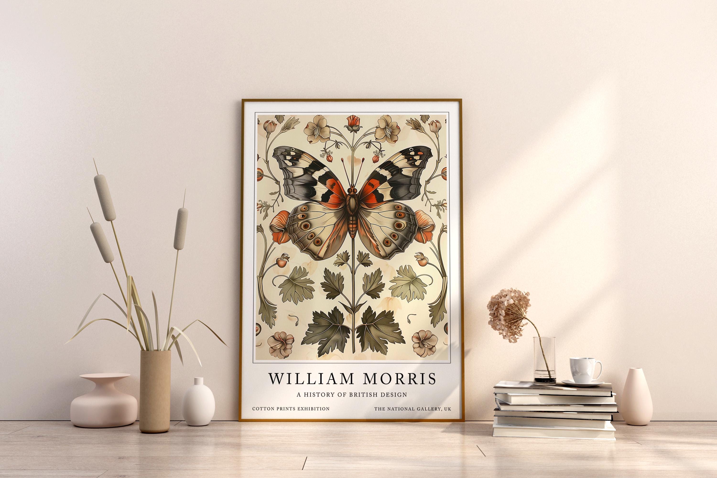 William Morris Print, Butterfly Print, Butterfly Wall Art, Gift for Her ...