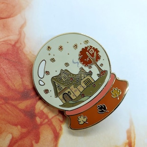 Fall Snow Globe Hard Enamel Pin