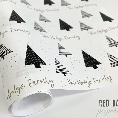 Personalised Christmas Wrapping Paper Etsy