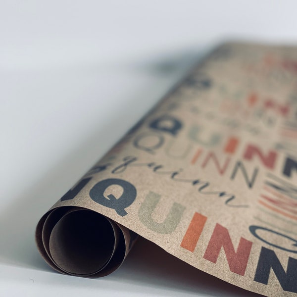 Kraft Wrapping Paper Etsy