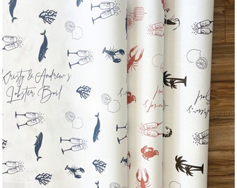 Seafood Boil table cover Personalized Paper Table Runner Food Safe