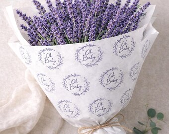 Oh Baby Flower Bouquet Wraps | Personalized for your baby shower