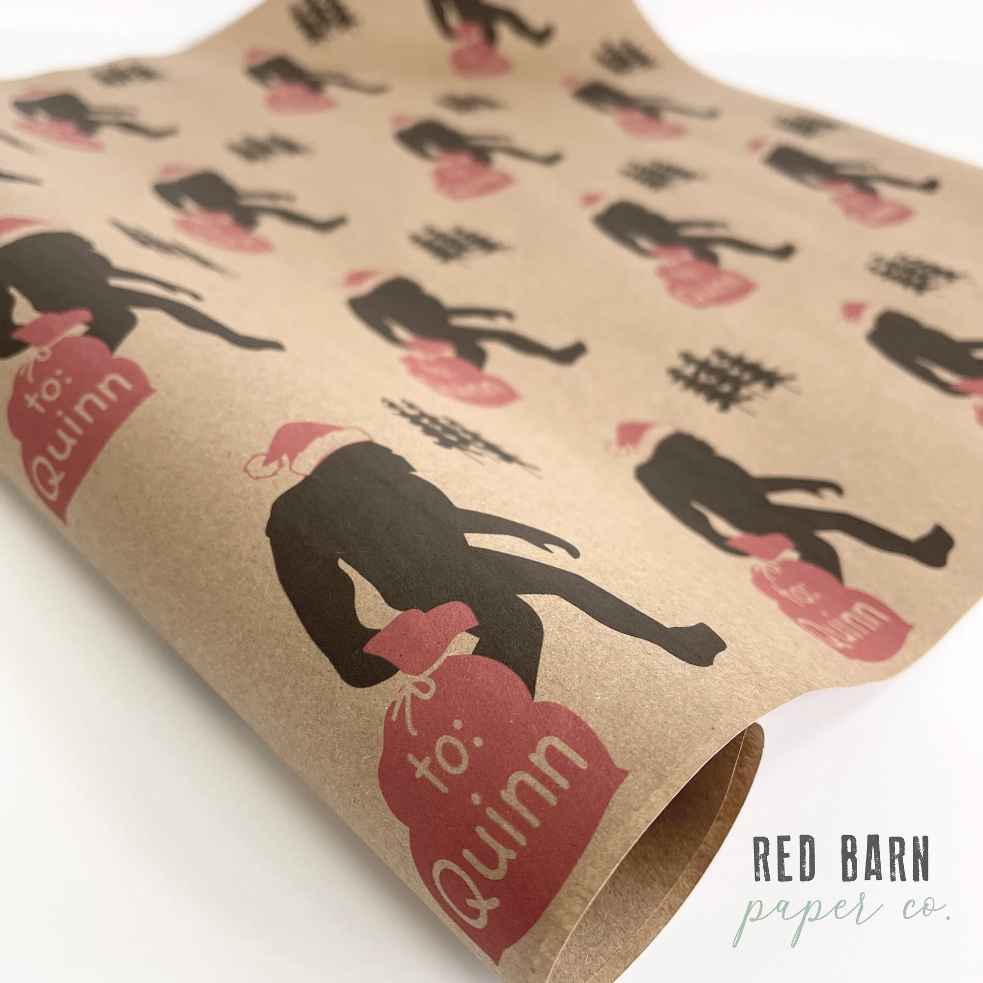 Jackalope Bigfoot Gift Wrap, Funny Thick Wrapping Paper Roll Sheet