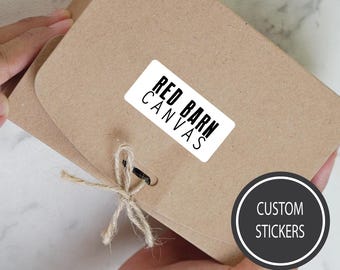 Your custom Logo Sticker, 2 inch circle, 1 inch square or dye cut shapes