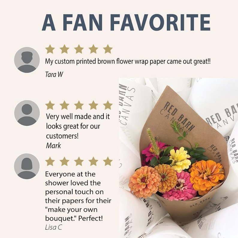 Custom Baby Shower Fresh Flower Bouquet Wraps | Personalized image 4