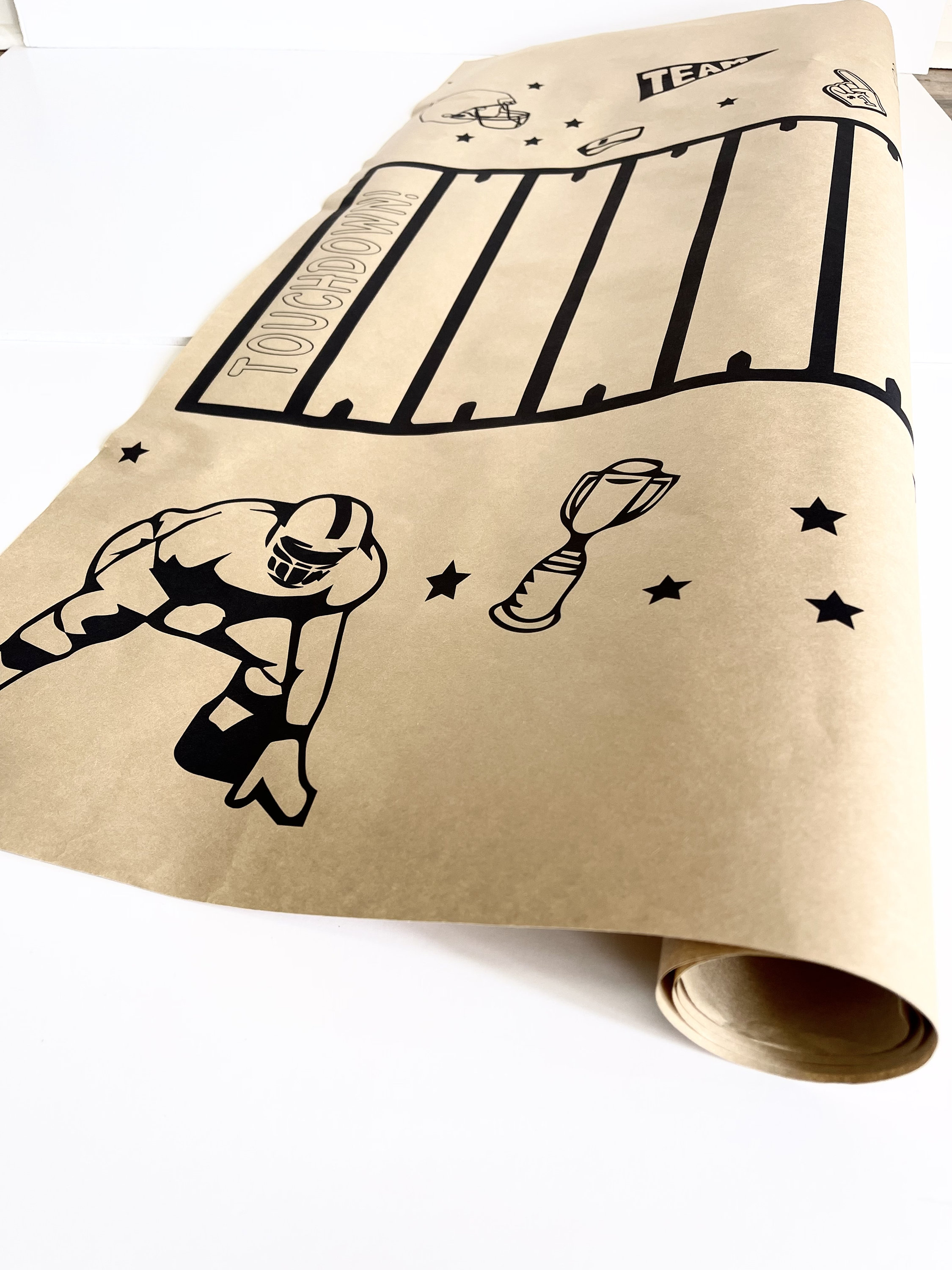 Football Tailgating Party Table Runner