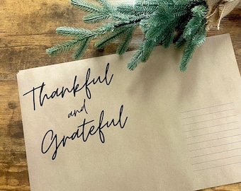 Thankful Grateful  |  Paper Placemats set of 25