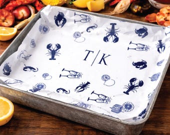 Custom Wedding Food Liners: Personalized Catering Paper Placemat