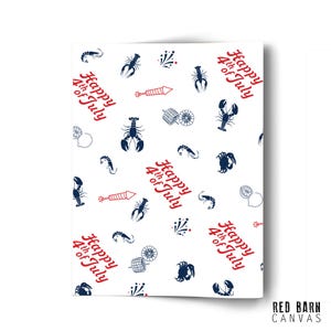 Fourth of July Seafood Boil Paper Table Runner