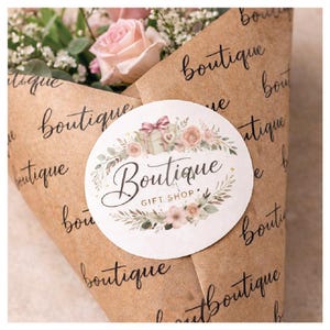 Your custom Flower Wrap Sticker, 2 inch circle, square or dye cut shapes