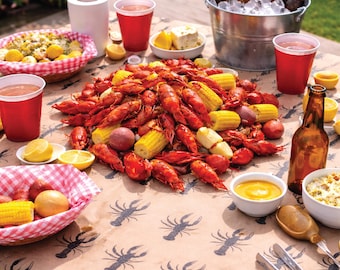 Crawfish Boil Paper Table Covering