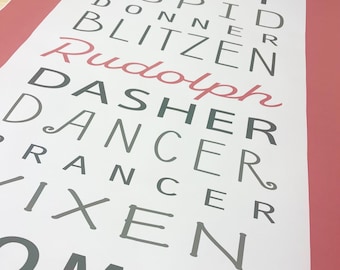 Rudolph and Friends Table Runner