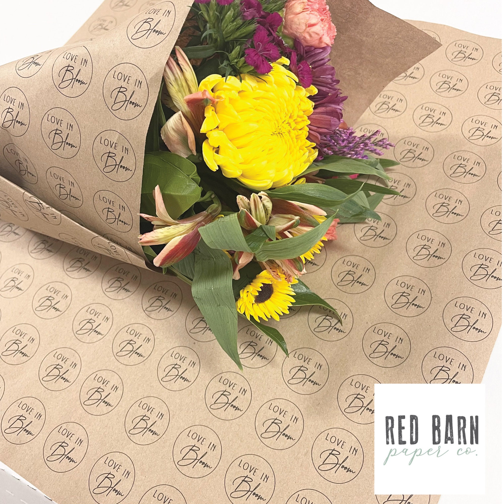 Paper Bouquet Wrap for Flowers Brown Paper Sleeve for Bouquet Custom Floral  Sleeve Bouquet Bar Wrap Natural Paper Flower Sleeve Wrapping 