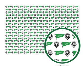 Custom Game Day Paper Placemats: Mascot & Color Choice - Set of 25