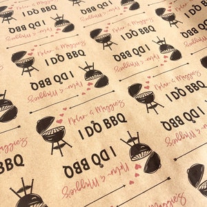 I DO BBQ Table Cover Personalized With Your Names - Etsy
