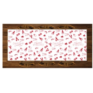 Seafood Boil table cover Personalized Paper Table Runner Food Safe Bild 5