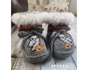 Hand knitted Wizard Baby Shoes Magic Baby Shoes Magic Friends Magic Baby Booties Wizard Baby Shower Gift Wizard Baby Announcement Baby Witch
