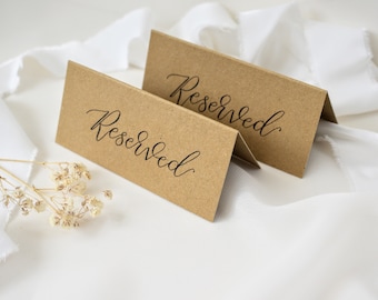 Reserved Seat Sign, Reserved Seating Tag, Wedding Reserved Sign, Reserved Row Sign, Reserved Chair Tag, Saved Seat Sign, Ceremony Seat Tag