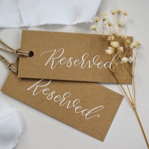Reserved Seat Sign, Reserved Seating Tag, Wedding Reserved Sign, Reserved Row Sign, Reserved Chair Tag, Saved Seat Sign, Ceremony Seat Tag