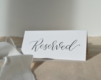 Reserved Seating Cards, Wedding Signs, Reserved for Signs, Reserved Seat