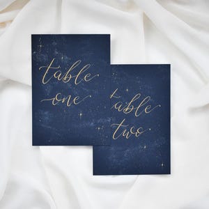 Celestial Wedding Table Number, Handwritten Wedding Table Name, Celestial Wedding Decor, Celestial Wedding Stationery, Wedding Seating Plan