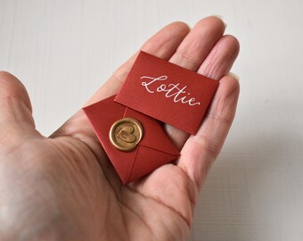Tiny Valentines Love Letter, Mini First Anniversary Card, Paper Anniversary Gift, Handwritten Wedding Morning Letter, Fairy Mail