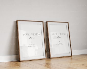 Two Frame Mockup: High-Resolution Wall Art (Digital Download)