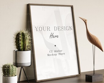 Mockup Frame, High quality Wall Mock up, Close up Wall Frames, Styled Mockup, Minimalist Wall Art
