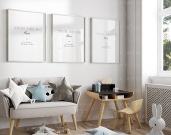 Nursery Room Frame Mockup: Interior Wall Mockup (Digital Download)